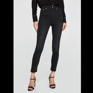 Zara high waisted Revolved midnight jeans size 10